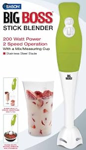 Big Boss 200 Watt Power 2-speed Operation Immersion Hand-stick Blendermixer With A Mixmeasuring Cup by E.Mishan & Sons, Inc.