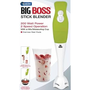 Big Boss 200 Watt Power 2-Speed Operation Immersion Hand-Stick Blender/mixer with a Mix/Measuring Cup