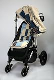 Patchwork Stroller Liner, Stroller Cover, Stroller Accessory – Unique Baby Shower Gift