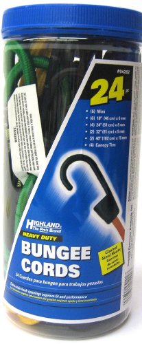 Highland 9420200 Bungee Assortment - 24 Piece