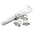 Fleur De Lis Silver Napkin Rings Set of 4