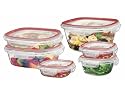 Rubbermaid 7K9800CIRED Lock-its 12-Piece Container Set