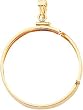 14K Gold Screw Top Bezel for 1oz American Eagle Coin
