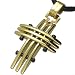 Contemporary Gold Cross Pendant