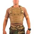 Strike Commando Recon Chest Harness, Coyote Tan