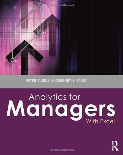 Analytics for Managers: With Excel Paperback December 23, 2012
