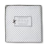 SwaddleDesigns Swaddle Design Black Polka Dot Collection Swaddling Blanket