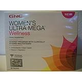 GNC Women's Ultra Mega Wellness MultiVitamin 30 Vitamin Packs