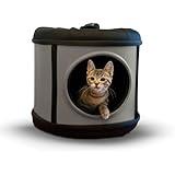 K&H Manufacturing Mod Capsule Gray/Black 17-Inch by 17-Inch by 15.5-Inch