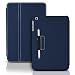 Photive Ultra Slim Folio Case for The iPad Mini with Built in Stand and Stylus Holder. Smart Cover Case Supports Sleep/Wake Feature- BLUE