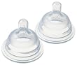 Playtex VentAire Wide Natural Shape Slow-Flow Nipples, 2 Count