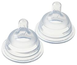 Playtex VentAire Wide Natural Shape Slow-Flow Nipples, 2 Count