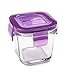 Wean Green Wean Cubes 4oz/120ml Baby Food Glass Containers - Grape (Set of 4)