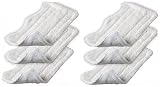Microfiber Replacement Pads for Shark Steam Euro-Pro Mop (Set of 6)