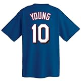 Michael Young Texas Rangers Youth Name and Number T-Shirt (Medium)