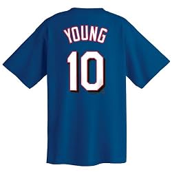 Michael Young Texas Rangers Name and Number T-Shirt