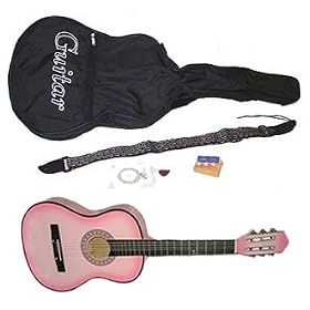 38 Pink Acoustic Guitar With Accessories - Extra Packaging by 