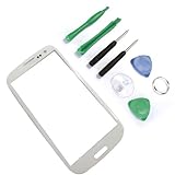 For Samsung Galaxy I939 I535 SIII S3 White / LCD Screen Front Lens Glass Cover