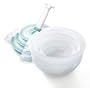 Zevro VS2-BW-703 Vac 'n Save Ruby Bowl-Shaped Vacuum-Sealing Food-Storage Containers, Set of 3