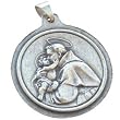 St. Anthony / St. Christopher- Pewter medal(3.2cm-1.3" diameter)