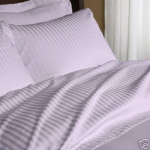 600 TC 100 Egyptian Cotton Sheet Set STRIPED LAVENDER TWIN XL