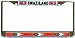Swaziland Swazi Flag Chrome Metal License Plate Frame Holder