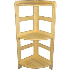 Holzregal Regal B�cherregal Eckregal 89x34x34 cm
