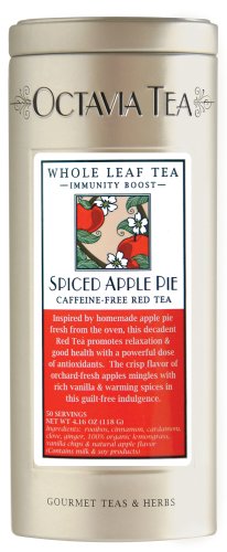 Octavia Tea Spiced Apple Pie Caffeine-Free Red Tea Rooibos, Loose Tea, 4.2-Ounce Tins... by Octavia Tea