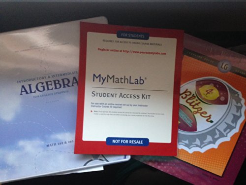 Introductory and Intermediate Algebra for College Students CCBC Custom Math 082 & 083