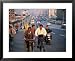 Cyclists in Traffic, Suzhou, China Scenic Framed Art Poster Print by Juliet Coombe, 31x25