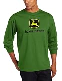 John Deere Mens Trademark Logo Core Long Sleeve Tee