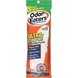 Odor-Eaters Ultra Comfort Odor-Destroying Insoles, One Size Fits All, Economy Pack, 3 Pairs per Pack, (Case of 3 Packs)