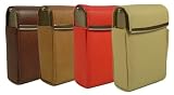 Genuine Leather Fliptop Cigarette Case & Lighter Holder on Travel Gear Bag Travel Gear Bag Genuine Leather Fliptop Cigarette Case & Lighter Holder