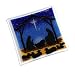 Peggy Karr Glass Bethlehem 10-Inch Square Glass Plate