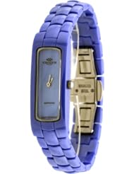 Oniss #ON8045-L Womens Ceramica Amor Collection Petite Blue Ceramic Watch