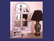 Arched Mirror with Tulips in Faux Window