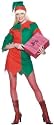 Fancy Dress Christmas Costumes - Ladies Elf Costume - Medium - 12 / 14