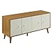 Acme Furniture 90165 Airlia Natural and White Console Table