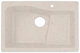 Swanstone QZAD-3322.076 33-Inch by 22-Inch Drop-In Ascend Bowl Kitchen Sink, Granito