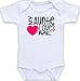 My Auntie Loves Me - Cute Unisex One Piece Baby Bodysuit (3M Long Sleeve Bodysuit)