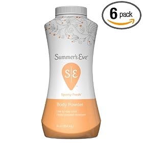Summer's Eve Ultra, Feminine Powder, Sporty Fresh, 9-Ounce Bottles (Pack of 6)