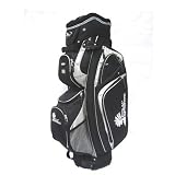 PALM SPRINGS GOLF Black/Silver 14 Way Full Length Divider Cart Bag