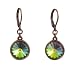 Earrings - E436 - Rivoli Style - Swarovski (TM) Crystal set into Copper Backing ~ Vitral