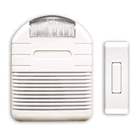 Heath Zenith SL-6144-A Wireless Plug-In Door Chime Kit Flashing Light Perfect For Hearing Impaired
