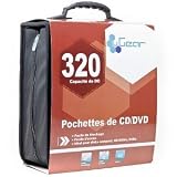U Gear VGMC00CD320W 320 Disc CD DVD Nylon Media Wallet Black