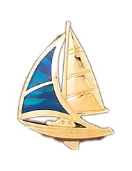 CleverEves 14K White Gold Created Opal Pendant 7.6 - Gram(s)