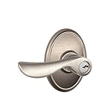 Schlage F51A CHP 619 WKF Wakefield Collection Champagne Keyed Entry Lever, Satin Nickel by Schlage L