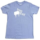 Free Tibet Dripping T-Shirt, Baby Blue, 2XL