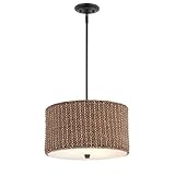 Quoizel BRB2816K Bradbury 3-Light Rod Hung Pendant Lamp, Mystic Black