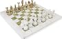 16" x 16" Green Onyx & White Onyx Chess Set Staunton Style Pieces - Prices Dropped to Move Inventory